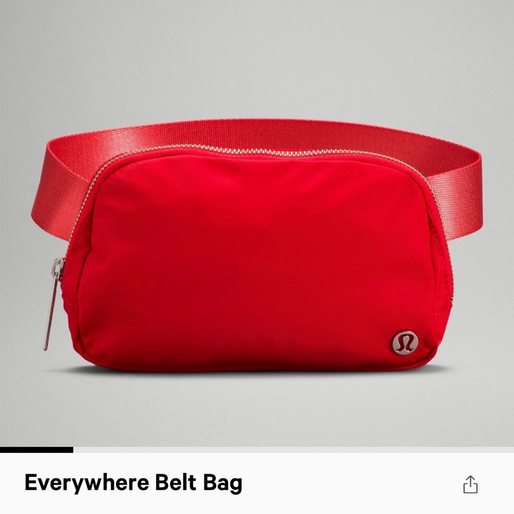 lululemon everywhere belt bag NEW WITH TAGS color love red